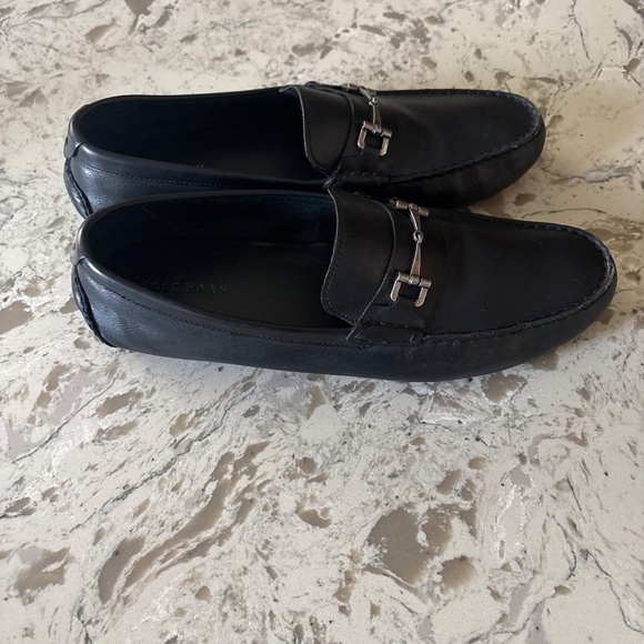 Men’s Cole Haan Black Leather Somerset Link Horse Bit  Driving Loafers 11.5 main image 5